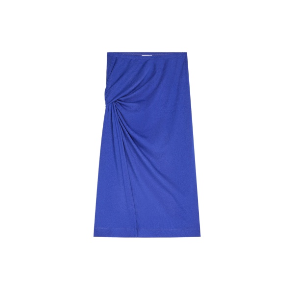 Dries Van Noten Draped jersey skirt in Electric | Skirts | Coveti