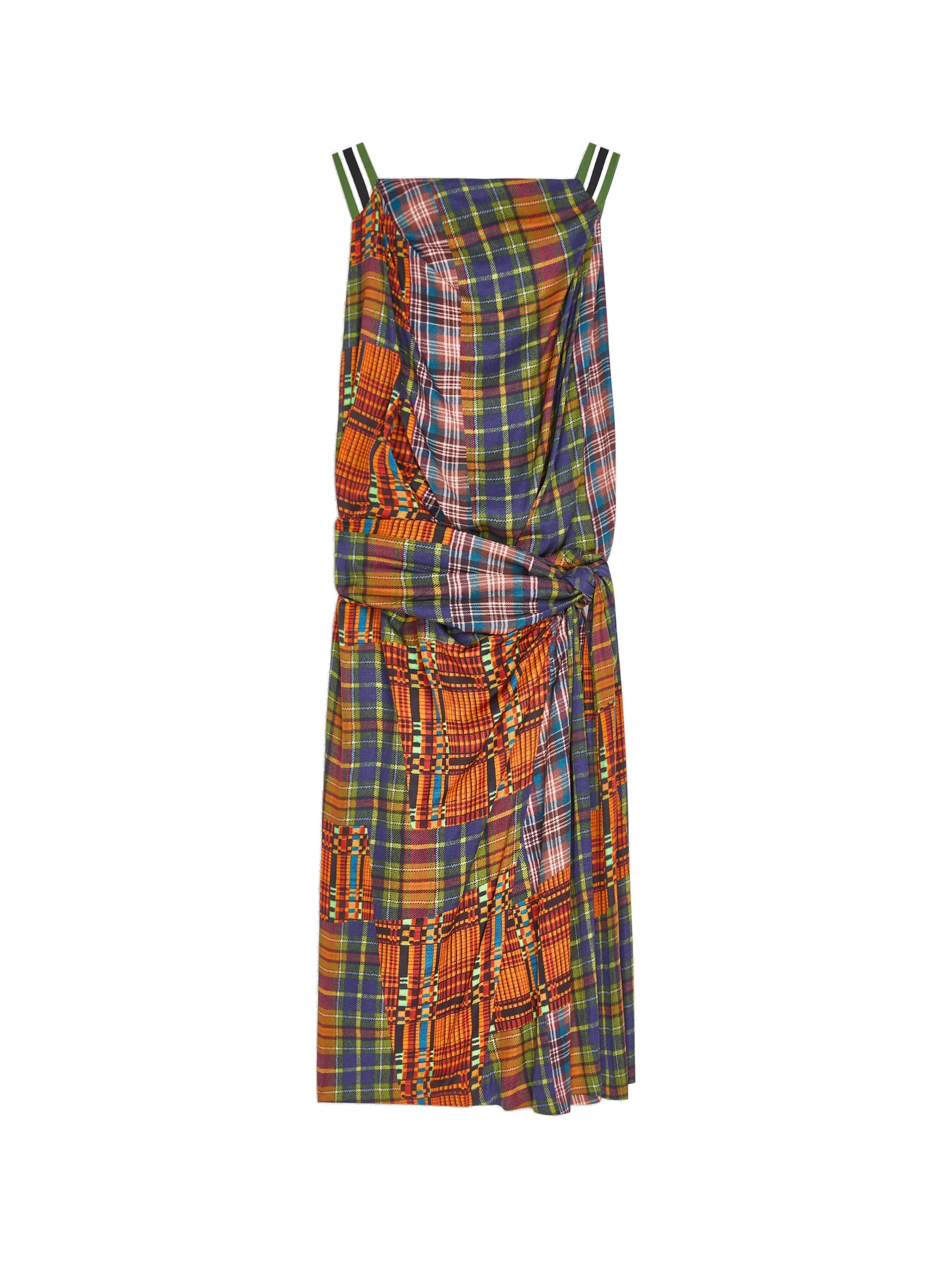 Dries Van Noten Draped viscose dress in Orange | Dresses | Coveti Dries Van Noten Draped viscose dress in Orange | Dresses | Coveti