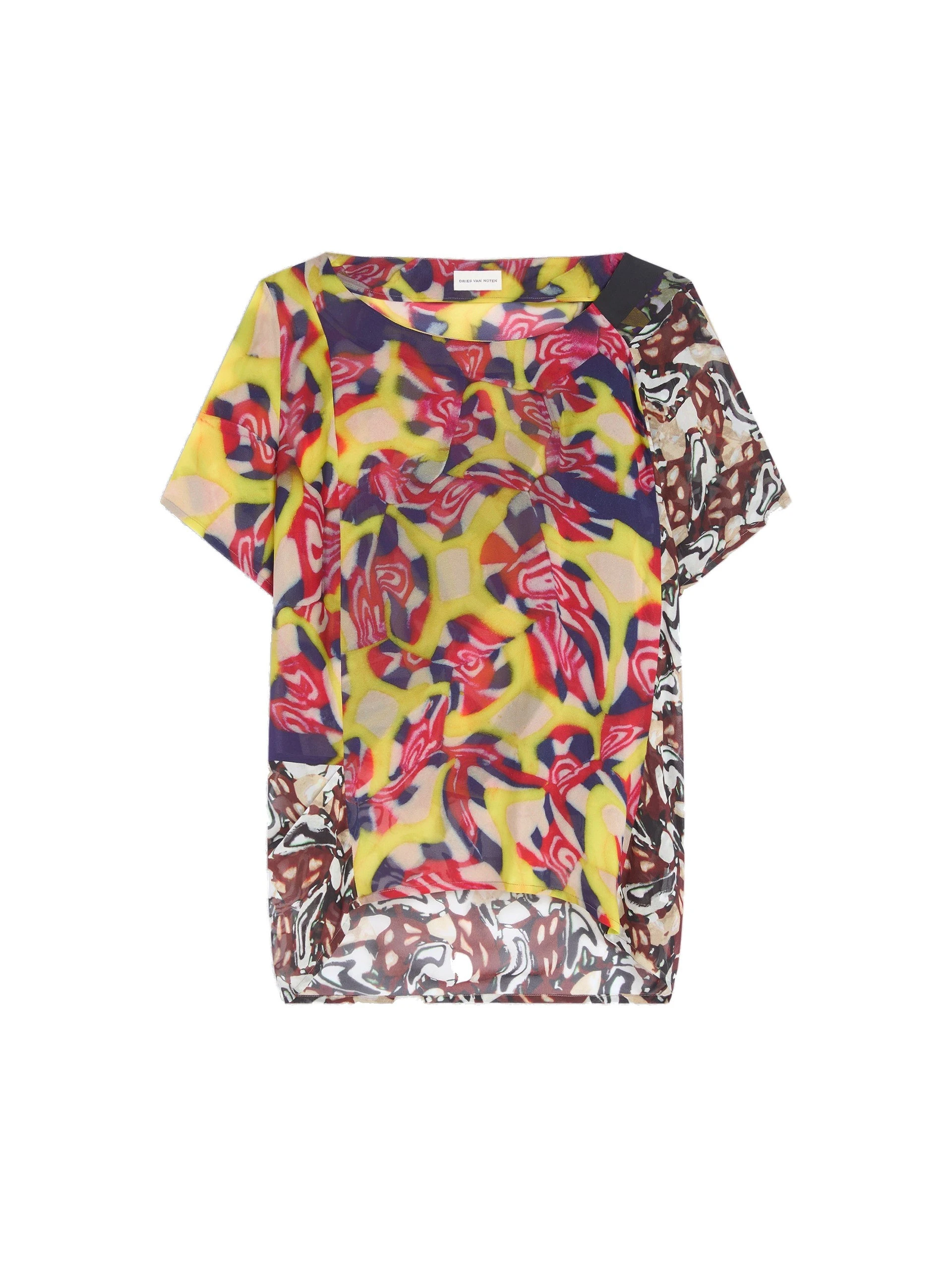 Dries Van Noten Draped viscose top in Purple | Tops | Coveti Dries Van Noten Draped viscose top in Purple | Tops | Coveti