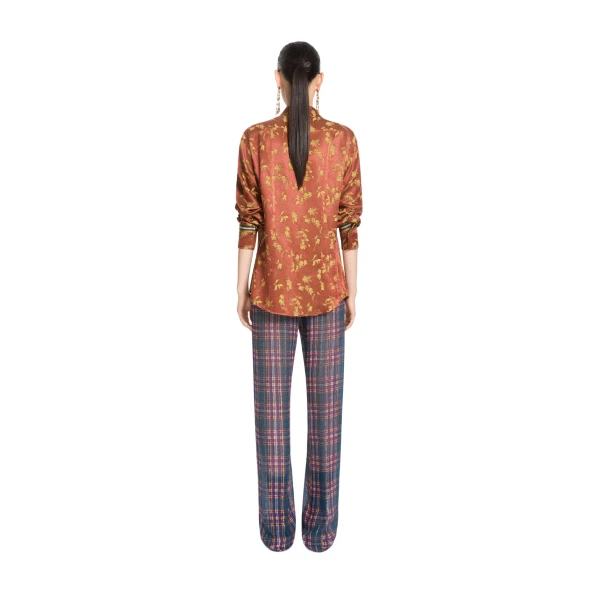 Elasticated lurex pants in Blue - Image 4