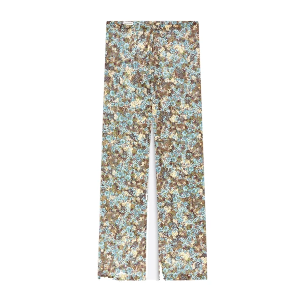 Dries Van Noten Elasticated pleated pants in Sky | Pants | Coveti