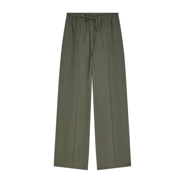 Dries Van Noten Elasticated viscose pants in Bottle | Pants | Coveti