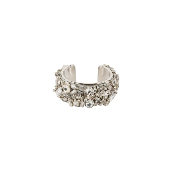 Embellished cuff bracelet in Silver - Image 3