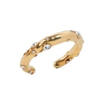 Dries Van Noten Embellished cuff in Gold
