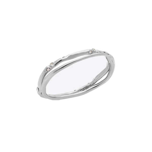 Dries Van Noten Embellished cuffs in Silver
