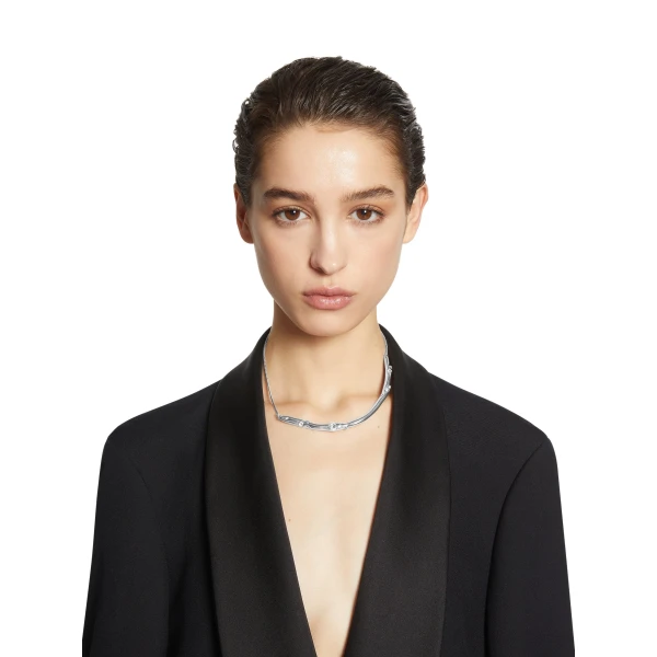 Embellished necklace in Silver - Image 2