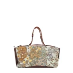 Dries Van Noten Embroidered East-West bag in Sky