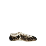 Dries Van Noten Embroidered ballerina sneakers in Camel