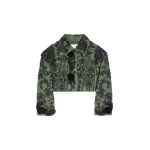 Dries Van Noten Embroidered cotton jacket in Bottle | Jackets | Coveti