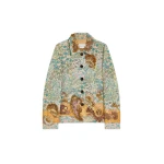 Dries Van Noten Embroidered floral blazer in Peach | Jackets | Coveti