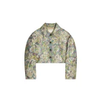 Dries Van Noten Embroidered jacquard jacket in Lemon | Jackets | Coveti