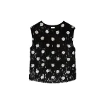Dries Van Noten Embroidered silk top in Black | Tops | Coveti