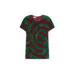 Dries Van Noten Embroidered tailored top in Burgundy | Tops | Coveti