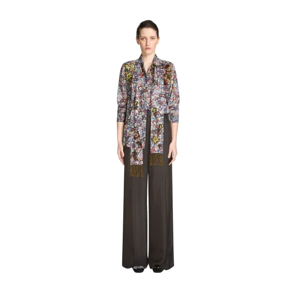 Embroidered viscose scarf - Image 2