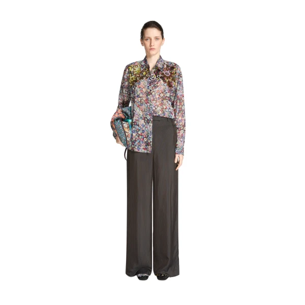 Embroidered viscose shirt - Image 2
