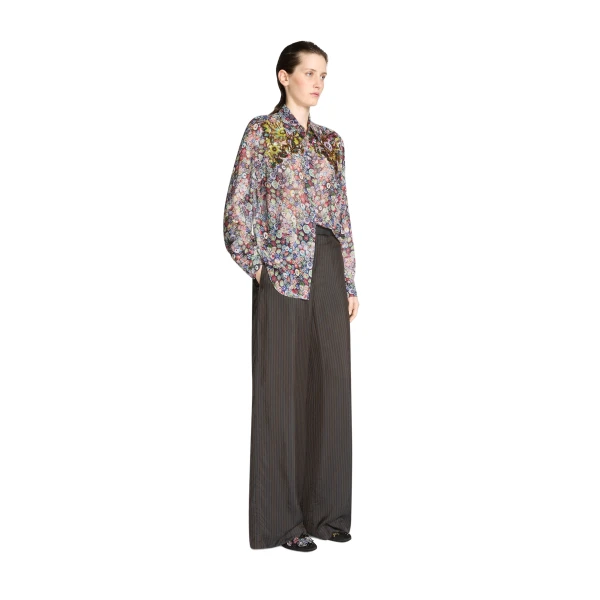 Embroidered viscose shirt - Image 3