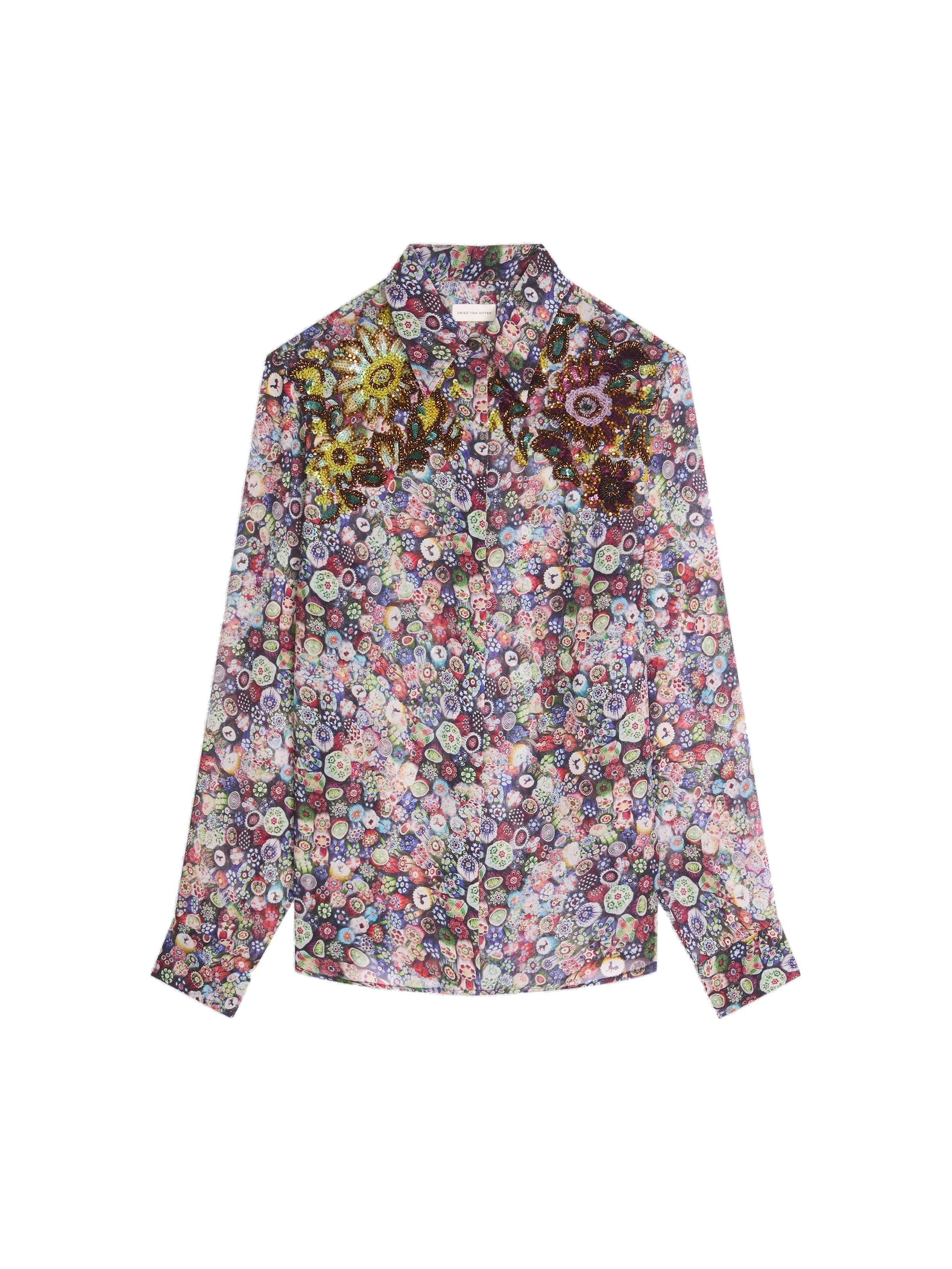 Dries Van Noten Embroidered viscose shirt | Tops | Coveti Dries Van Noten Embroidered viscose shirt | Tops | Coveti