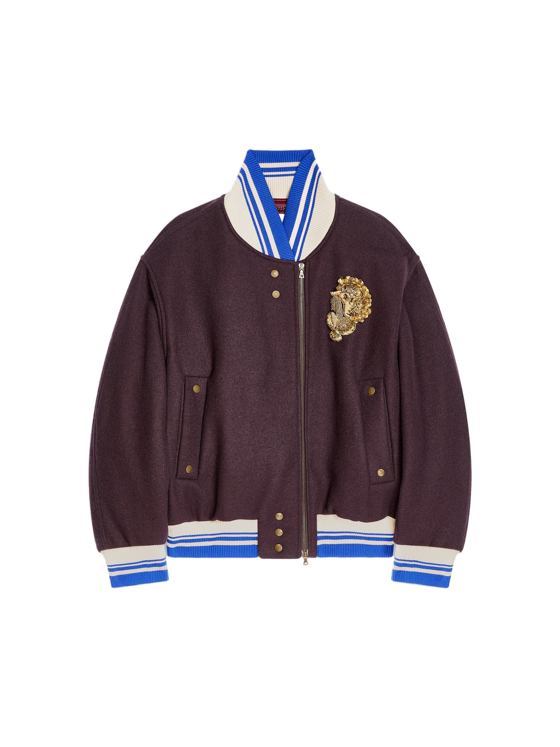 Dries Van Noten Embroidered wool bomber in Auber | Jackets | Coveti Dries Van Noten Embroidered wool bomber in Auber | Jackets | Coveti