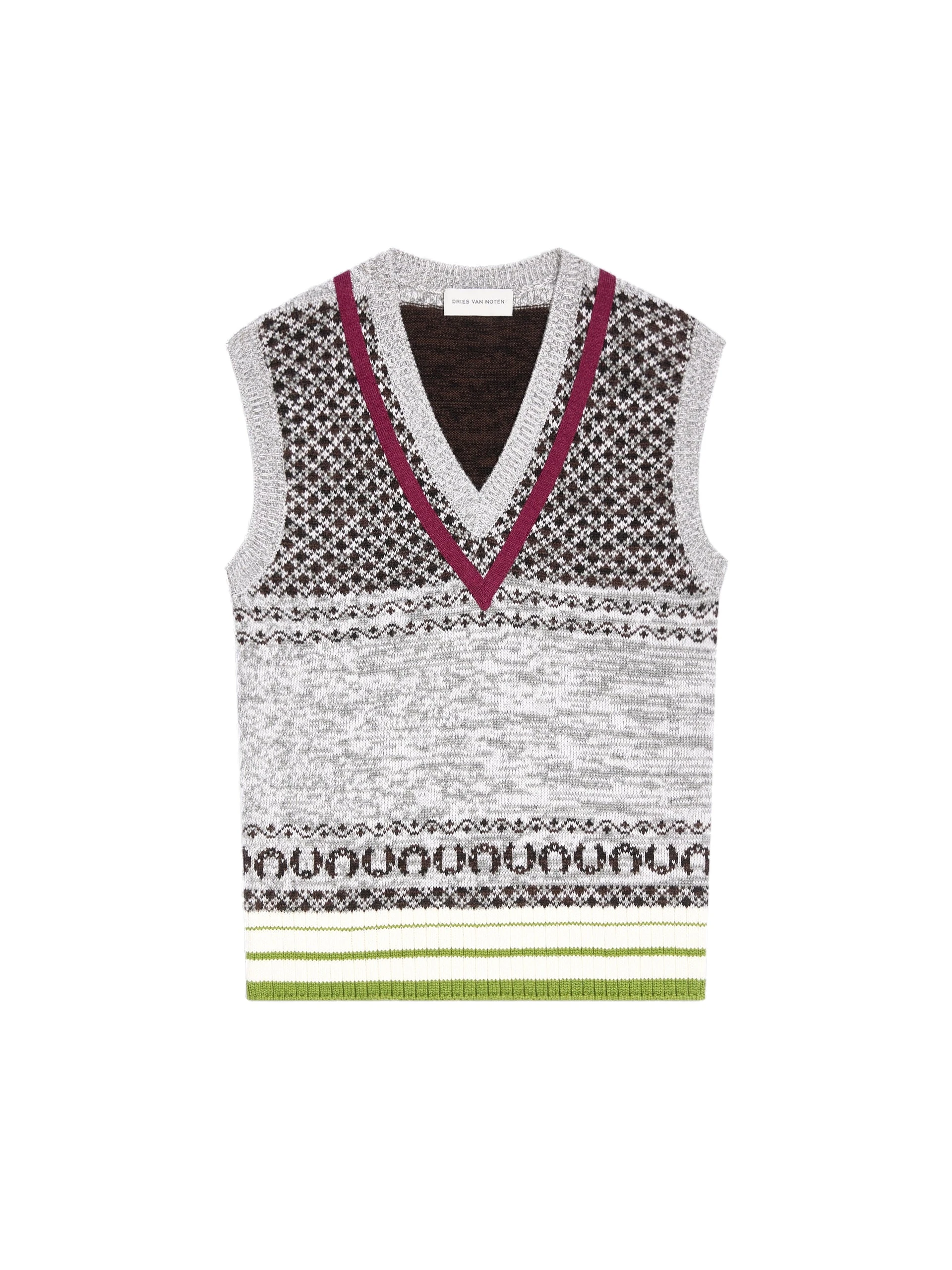 Dries Van Noten Fitted cashmere top in Ecru | Knitwear | Coveti Dries Van Noten Fitted cashmere top in Ecru | Knitwear | Coveti