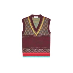 Dries Van Noten Fitted cashmere top in Wine | Knitwear | Coveti