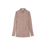 Dries Van Noten Fitted viscose shirt in Stone | Tops | Coveti