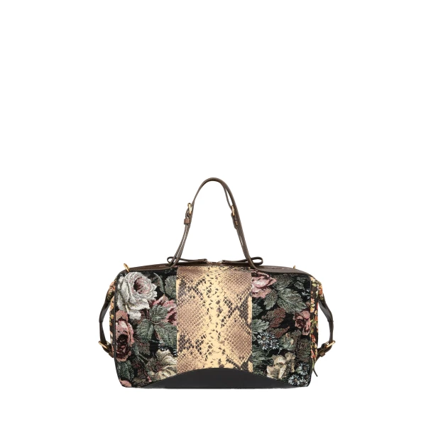 Floral East-West bag in Black - Image 2