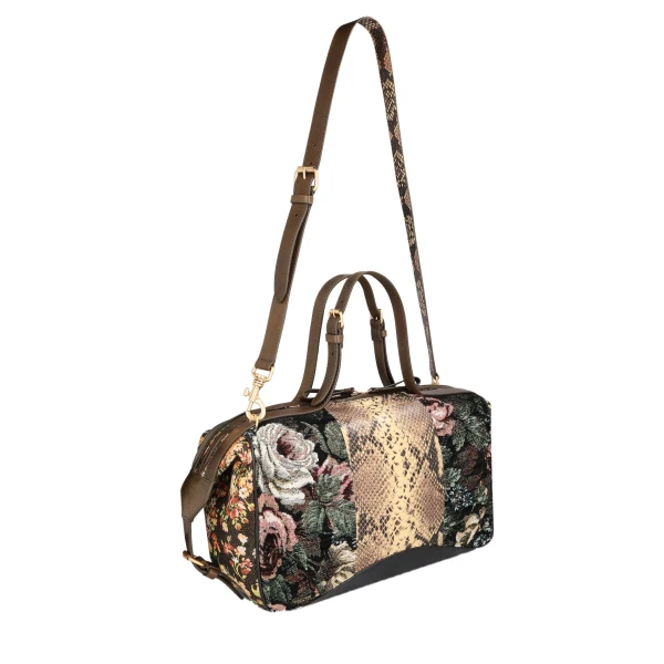 Floral East-West bag in Black - Image 3