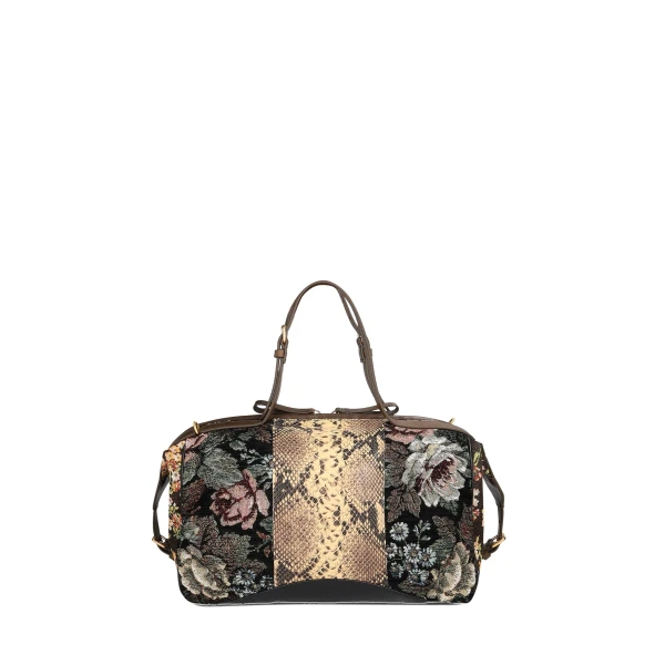 Floral East-West bag in Black - Image 4