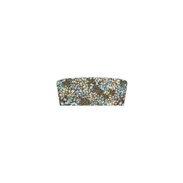 Dries Van Noten Floral bandeau top in Sky | Tops | Coveti