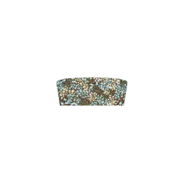 Dries Van Noten Floral bandeau top in Sky | Tops | Coveti