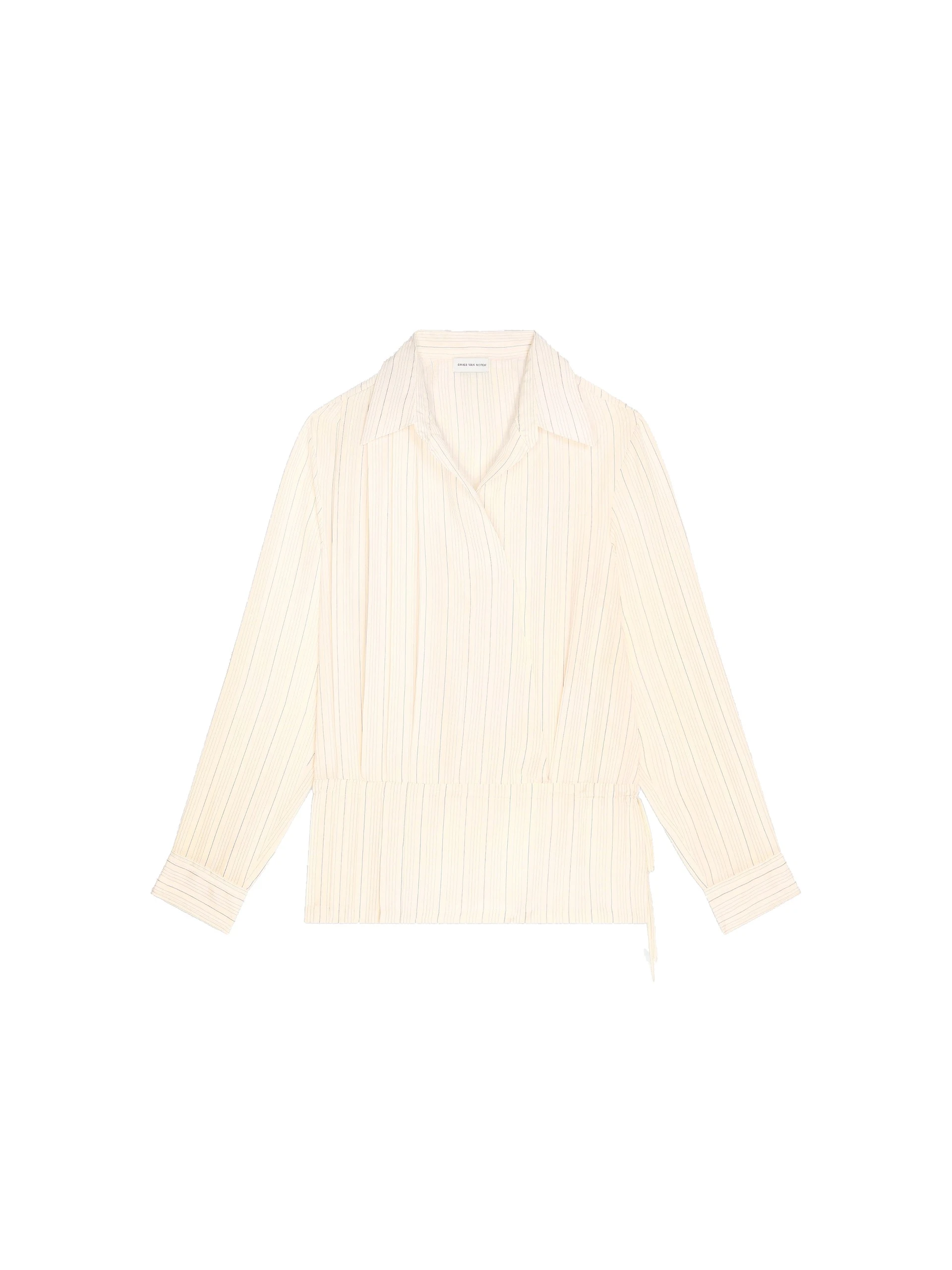 Dries Van Noten Fluid wrap top in Off White | Tops | Coveti Dries Van Noten Fluid wrap top in Off White | Tops | Coveti