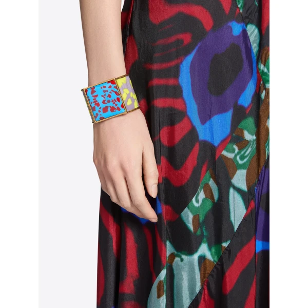 Handmade painted bracelet in Lilac - Image 2