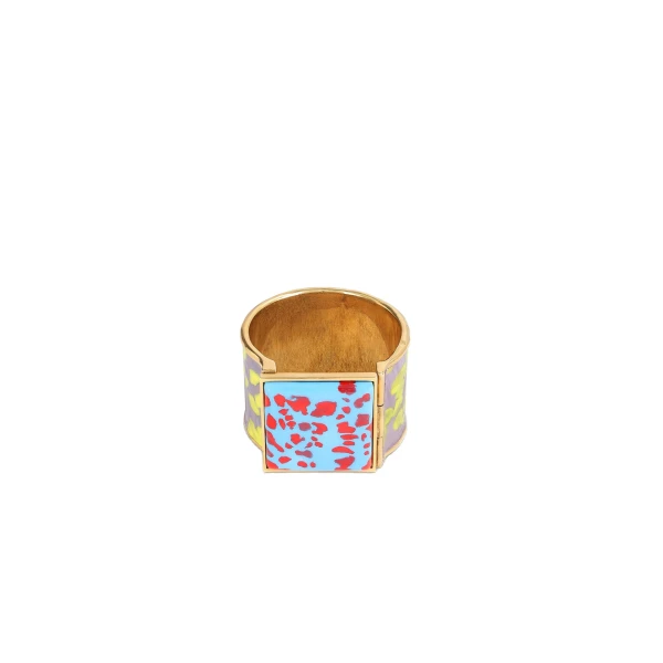 Handmade painted bracelet in Lilac - Image 3