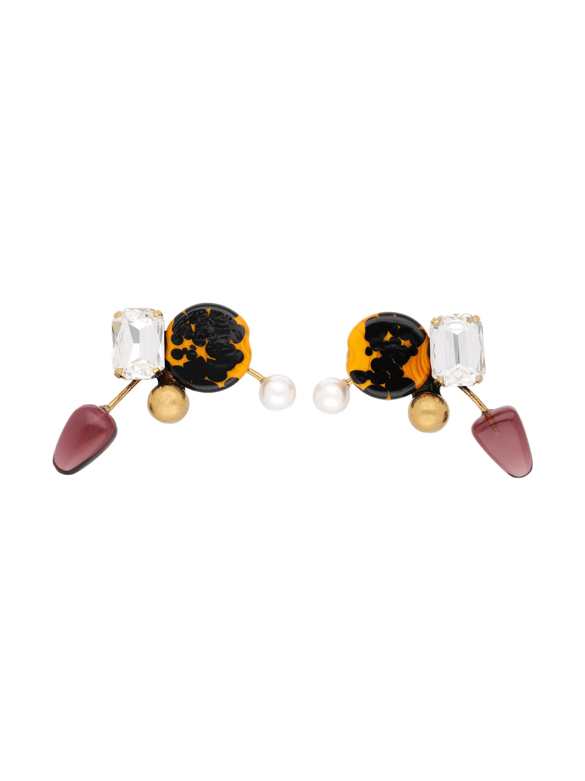 Dries Van Noten Handmade painted earrings | Earrings | Coveti Dries Van Noten Handmade painted earrings