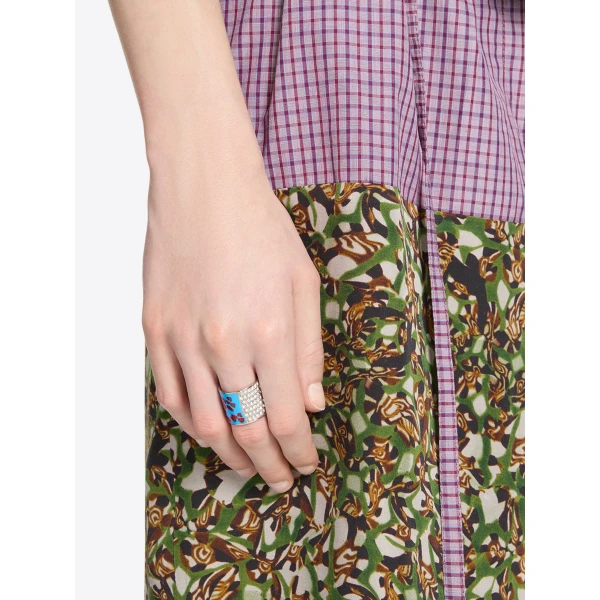 Handmade painted ring in Light Blue - Image 2