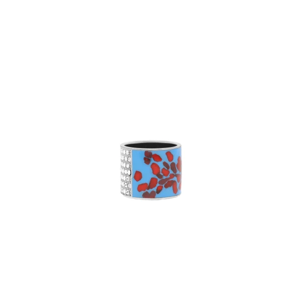 Handmade painted ring in Light Blue - Image 3