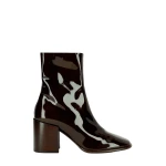Dries Van Noten Heeled leather boots in Olive