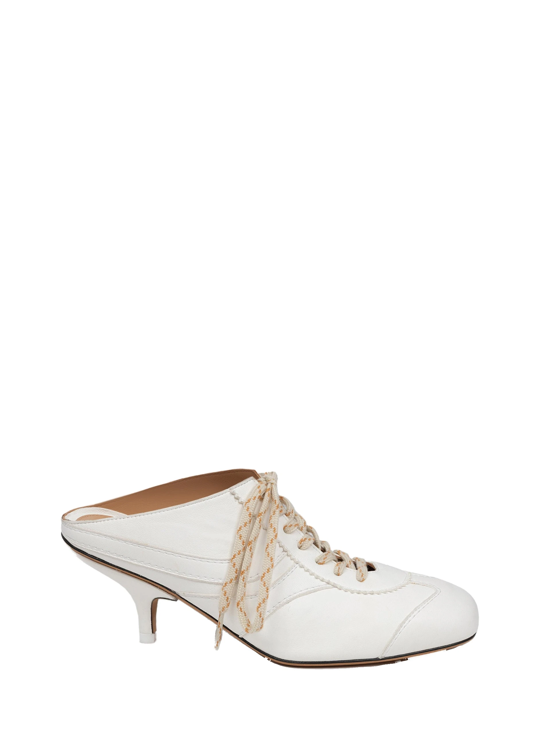 Dries Van Noten Heeled sneaker mules in White | Heels | Coveti Dries Van Noten Heeled sneaker mules in White