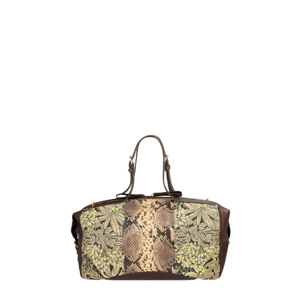 Dries Van Noten Jacquard East-West bag in Sand
