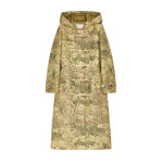 Dries Van Noten Jacquard duffle coat in Sand | Coats | Coveti