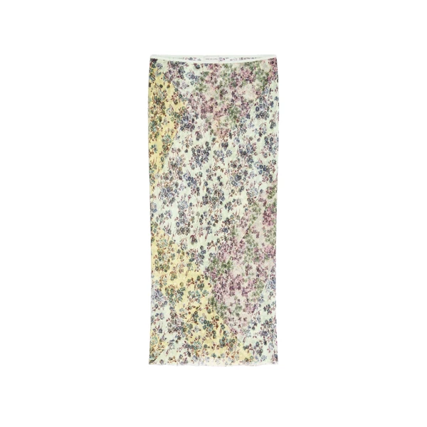 Dries Van Noten Jacquard midi skirt in Mint | Skirts | Coveti