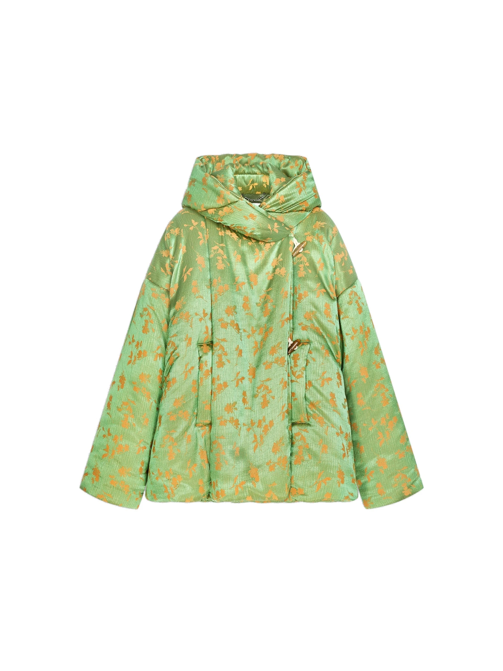Dries Van Noten Jacquard puffer jacket in Light Green | Jackets | Coveti Dries Van Noten Jacquard puffer jacket in Light Green | Jackets | Coveti