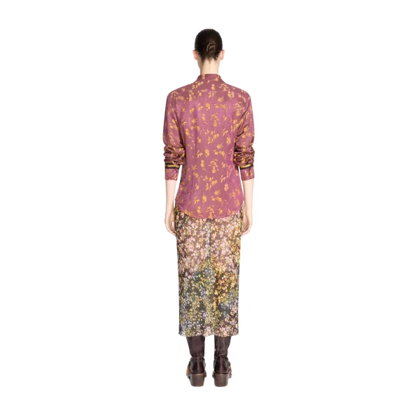 Jacquard shirt in Purple - Image 4