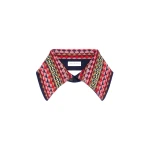 Dries Van Noten Jacquard wool collar in Navy
