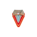 Dries Van Noten Jacquard wool collar in Ocra