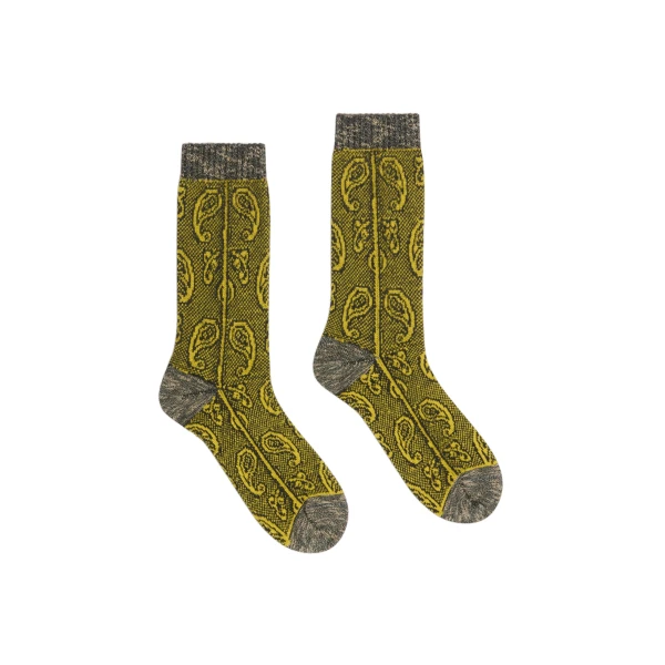 Dries Van Noten Jacquard wool socks in Khaki