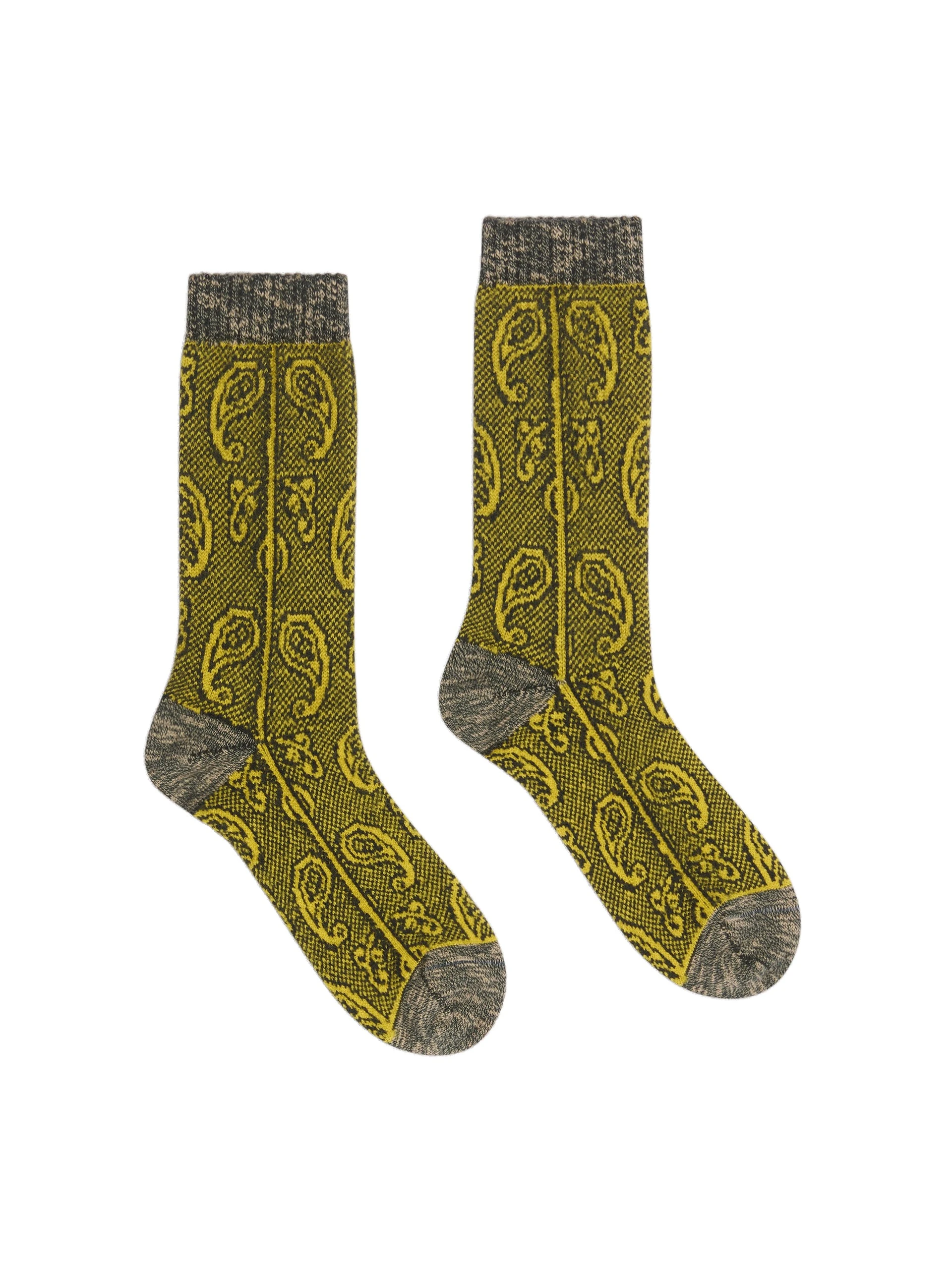 Dries Van Noten Jacquard wool socks in Khaki | | Coveti Dries Van Noten Jacquard wool socks in Khaki
