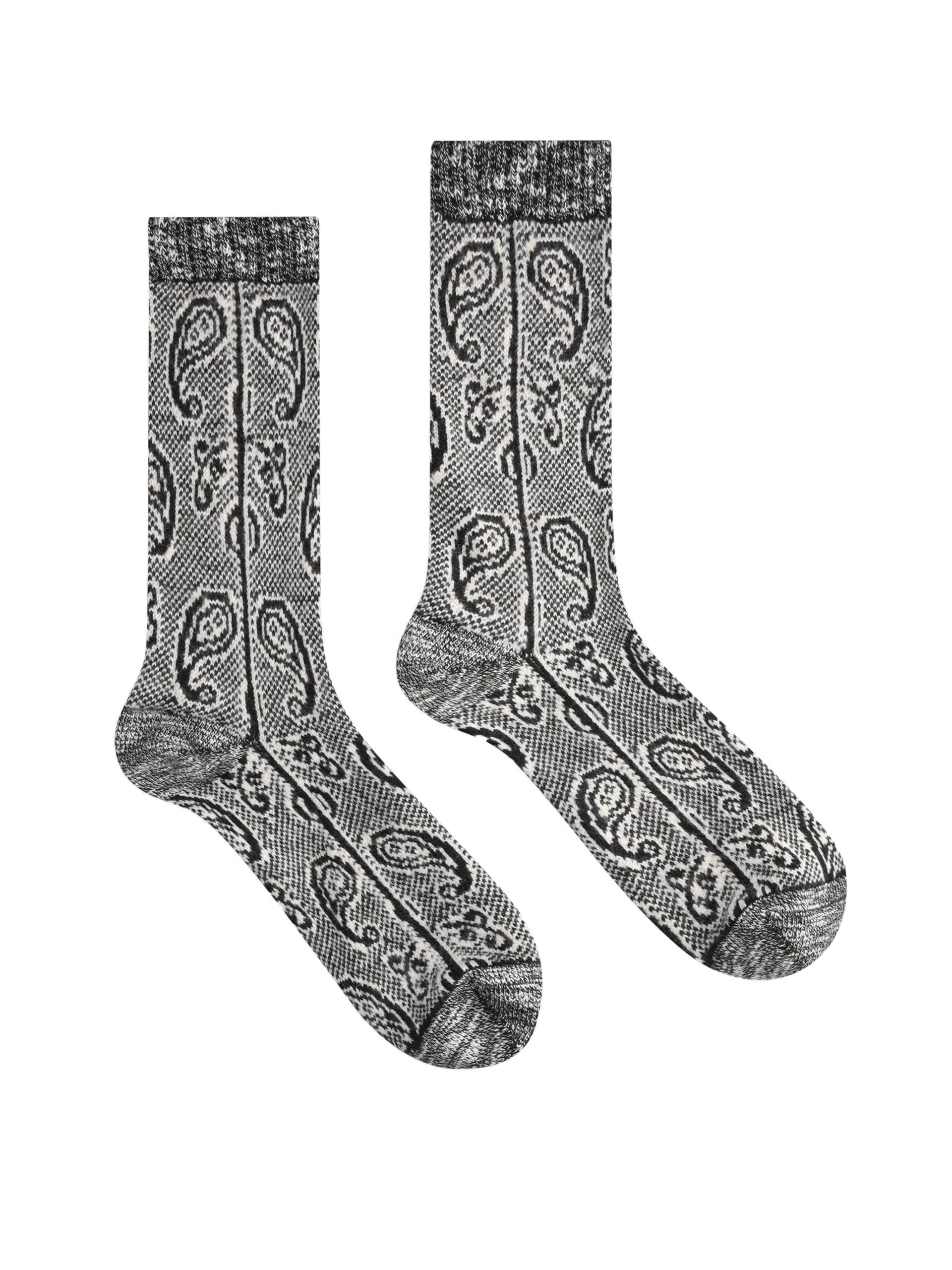 Dries Van Noten Jacquard wool socks in White | | Coveti Dries Van Noten Jacquard wool socks in White