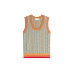 Dries Van Noten Jacquard wool top in Ocra | Knitwear | Coveti