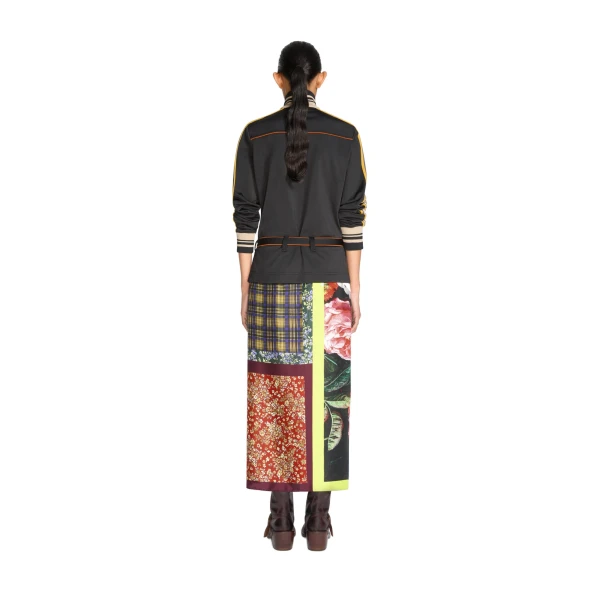 Jersey track jacket in Black - Image 4